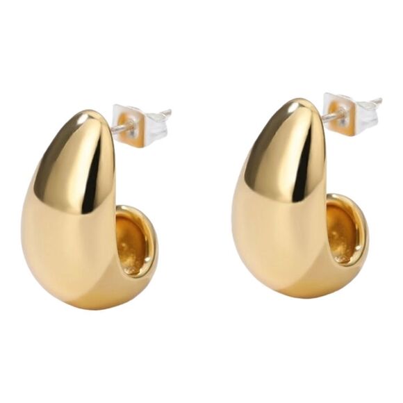 24K Gold Plated Drop Earrings - Picture 6 of 13